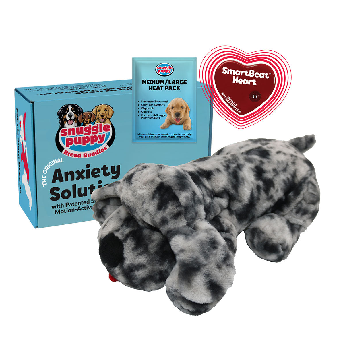 Snuggle Puppy® Blue Merle - Heartbeat Toy for Aussies