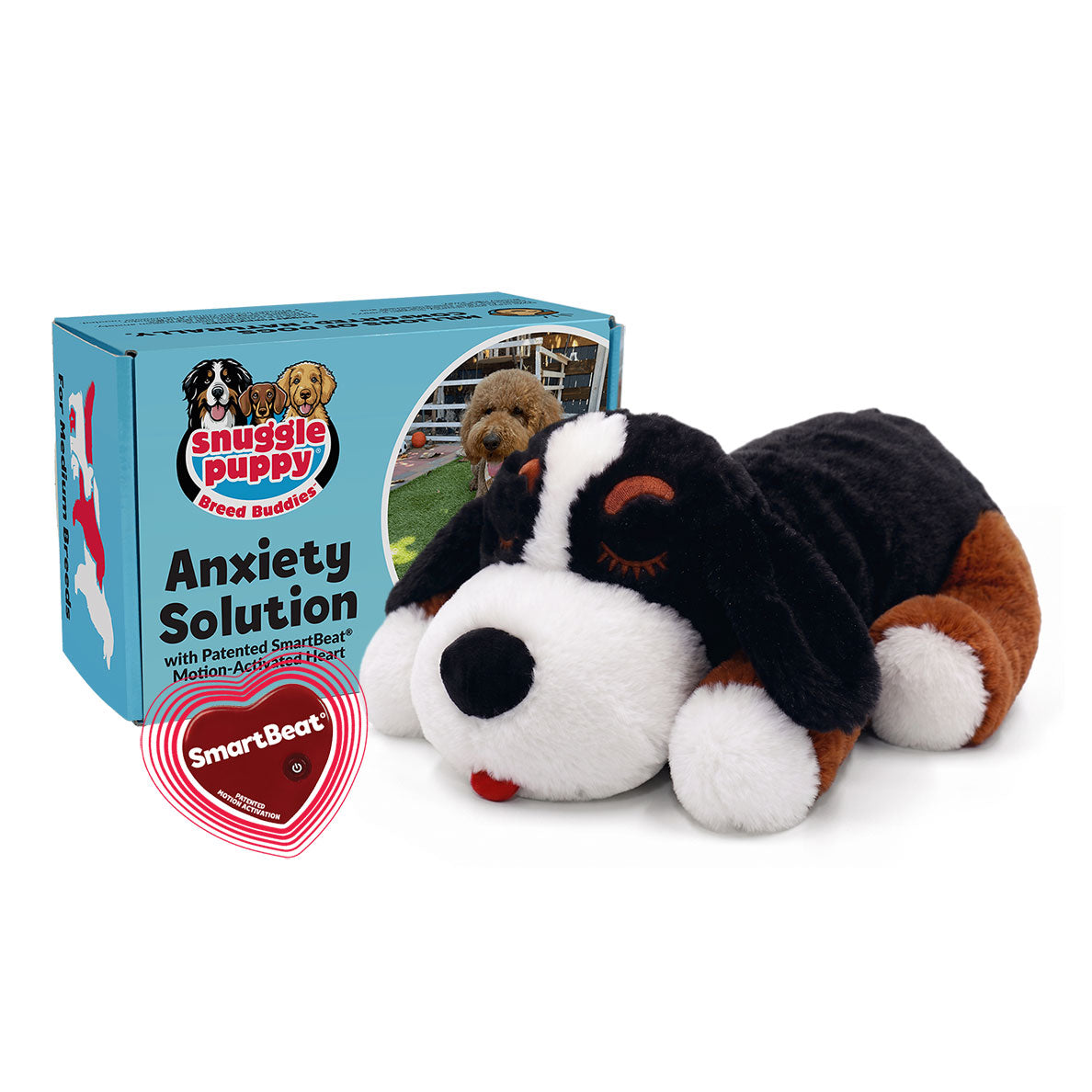 Snuggle Puppy® Bernese Mountain Dog - Heartbeat Breed Buddy