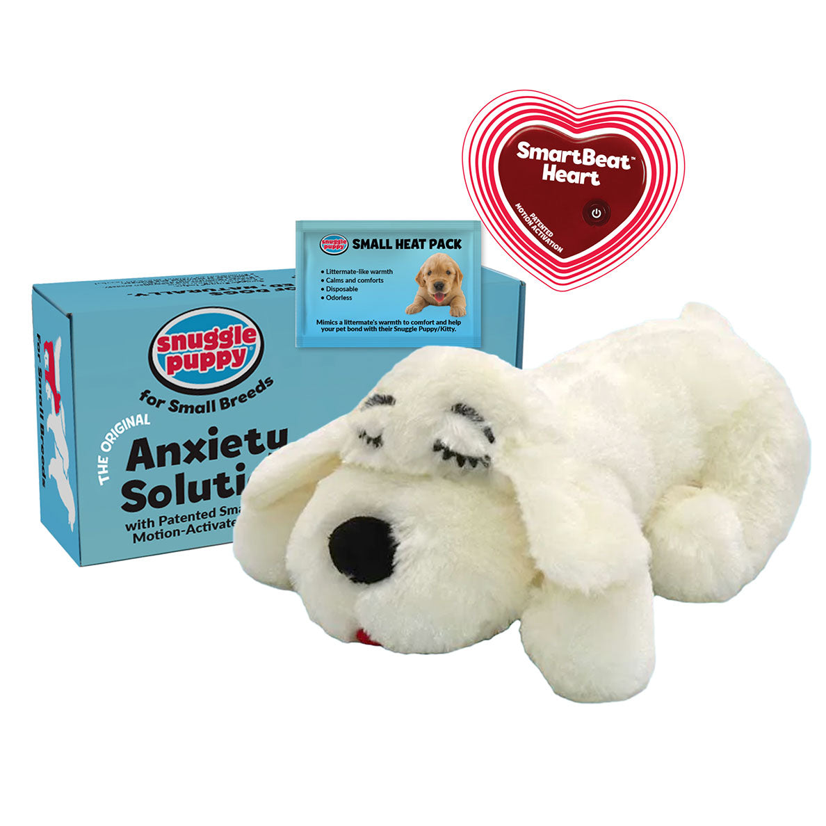 Snuggle Puppy® Small Cream - Puppy Heartbeat Stuffed Toy