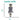 Dimensions for Tender-Tuffs low stuffing gray fox dog toy of 18 inches high and 7 inches wide