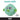 Tender-Tuffs teal colored pufferfish dog ball toy with squeaker in belly