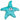 Teal and yellow starfish plush dog toy with smiley face in the center