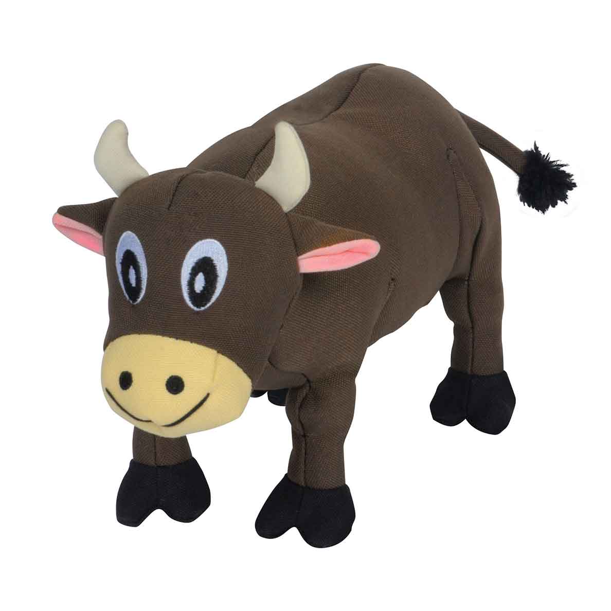 SmartPetLove Tender Tuff Plump Brown Cow Dog Toy