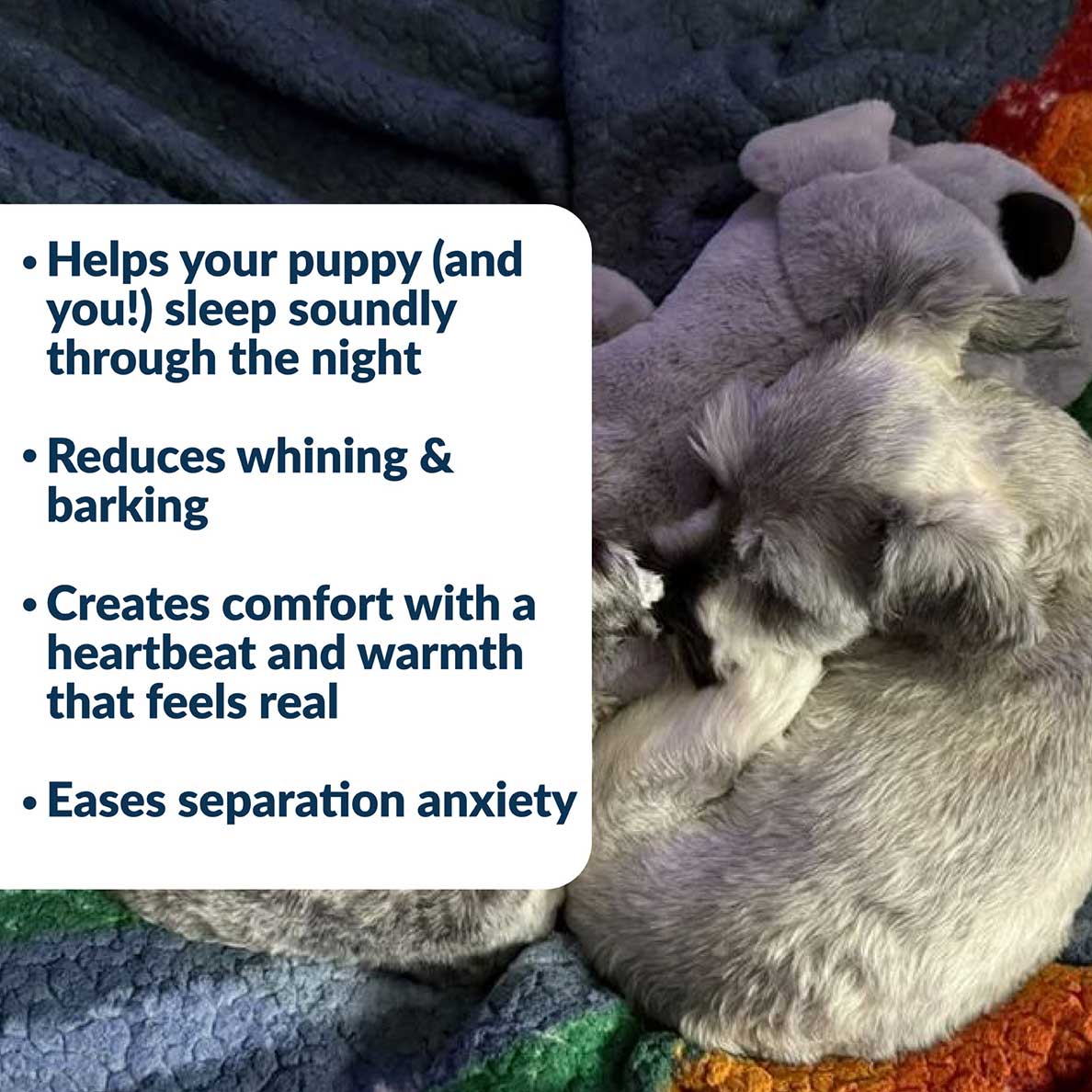 Snuggle Puppy® Gray - Calming Heartbeat Plush Toy
