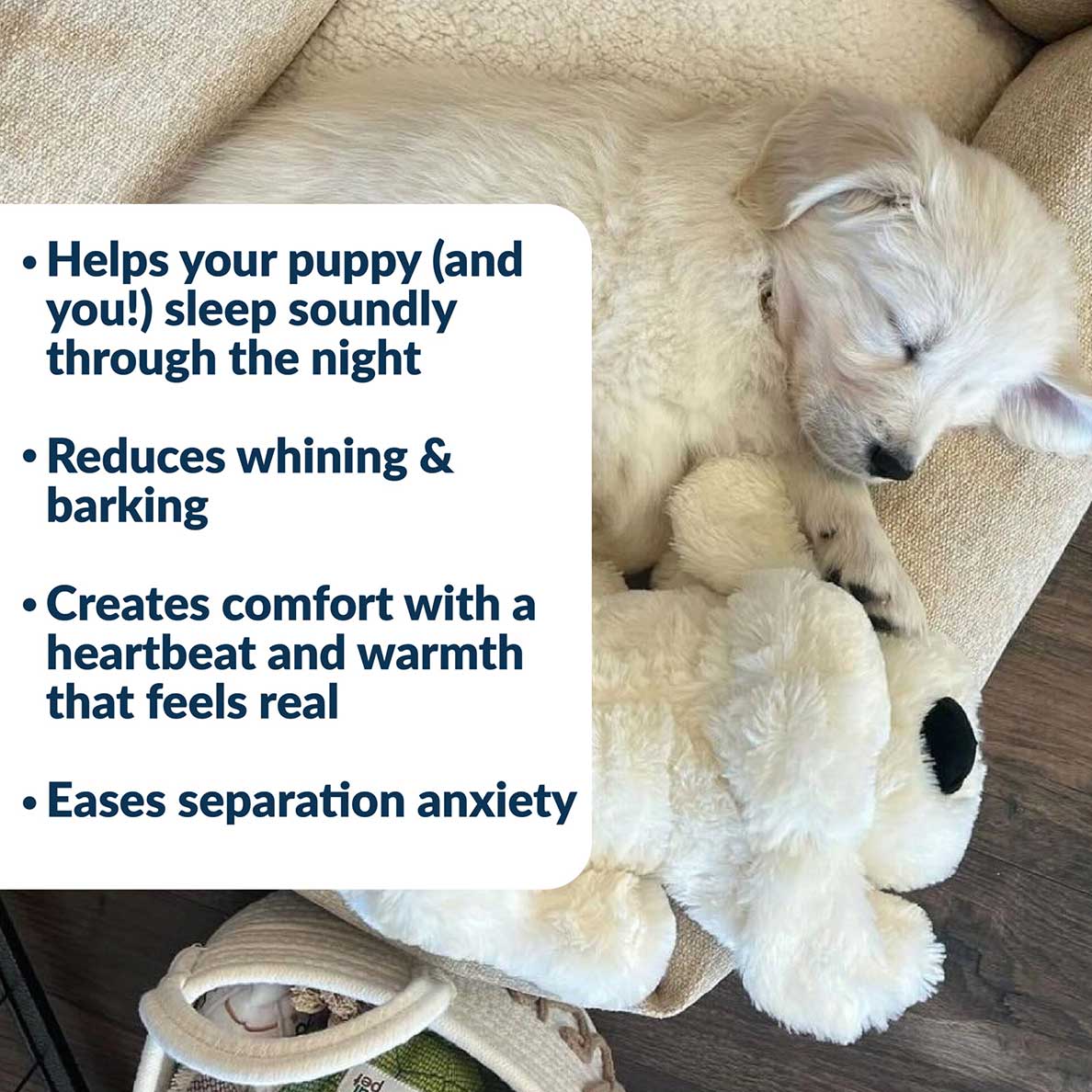Snuggle Puppy® Cream - Golden Heartbeat Puppy Toy
