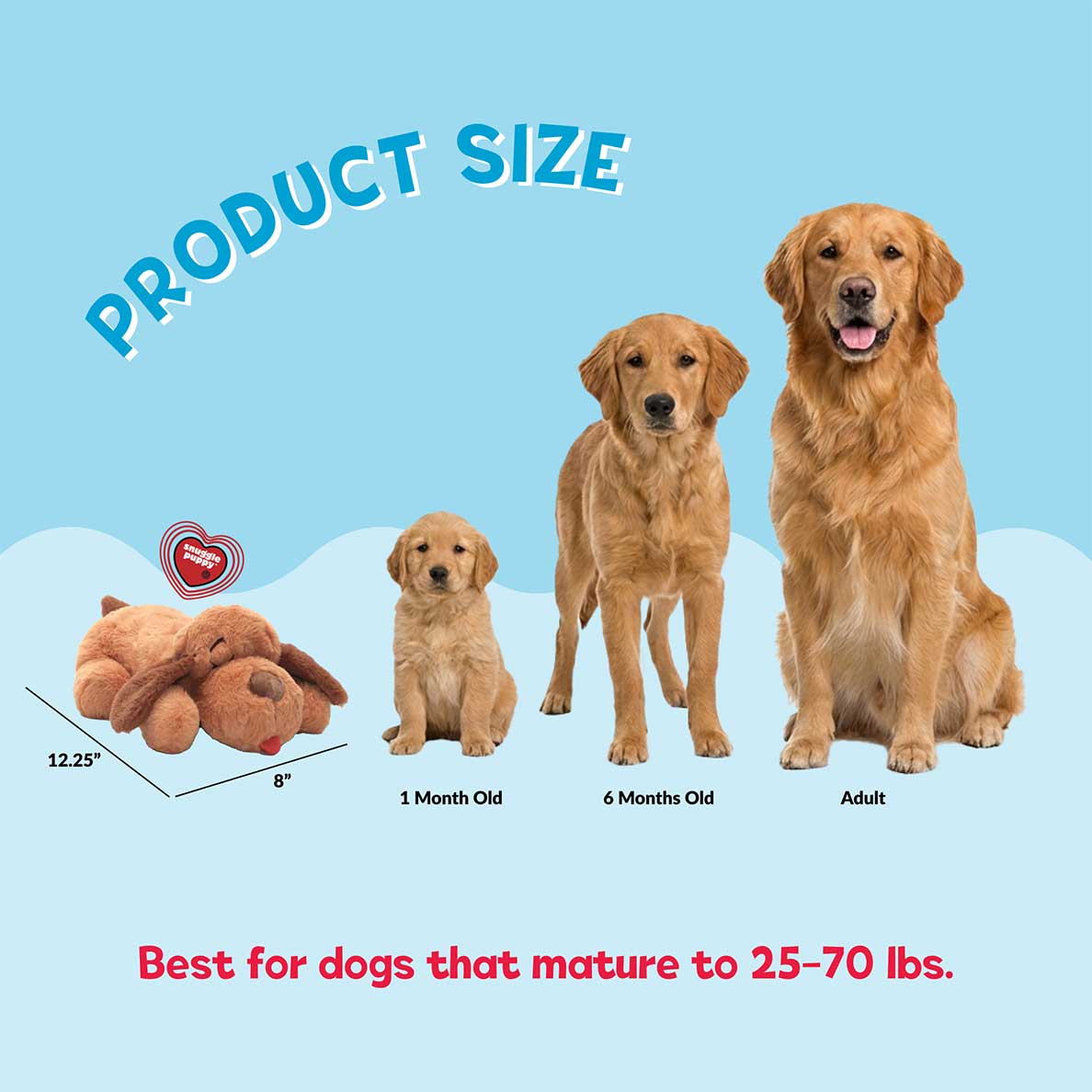 Snuggle Puppy® Biscuit - The Original Heartbeat Dog Toy