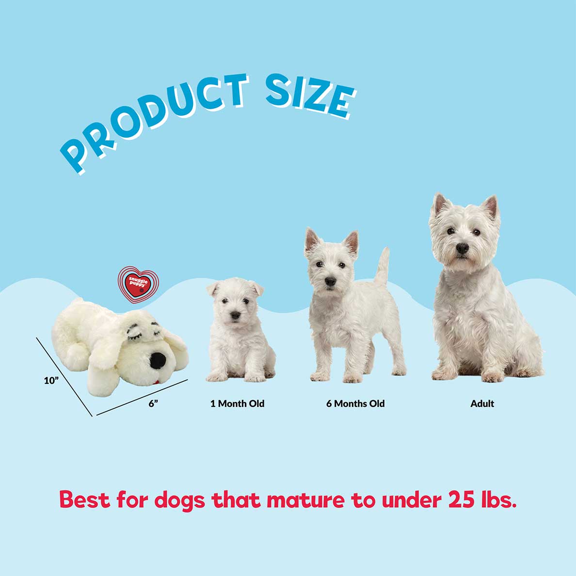 Snuggle Puppy® Small Cream - Puppy Heartbeat Stuffed Toy