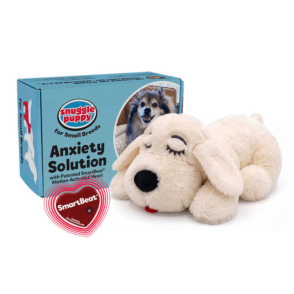 Snuggle Puppy® Small Cream - Puppy Heartbeat Stuffed Toy