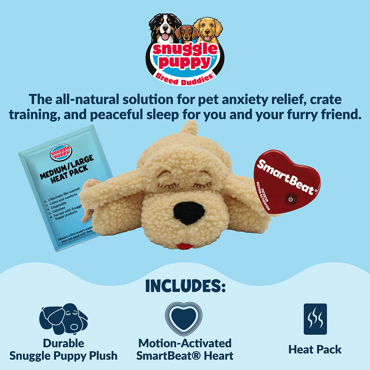 Snuggle Puppy® Doodle - Heartbeat Toy for Poodle Mixes