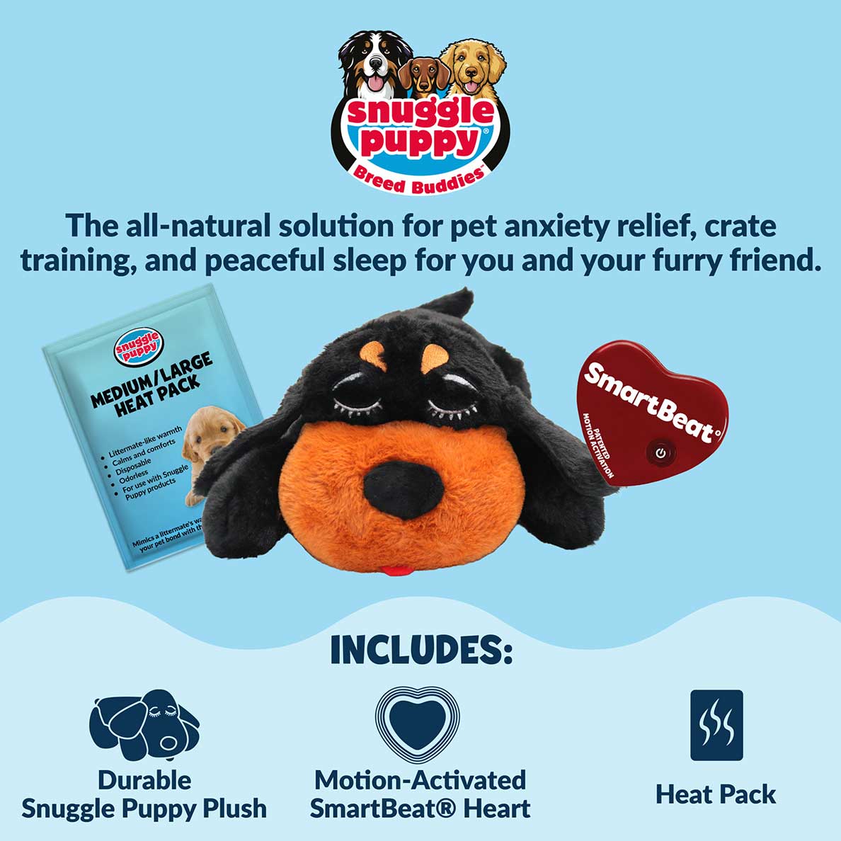 Snuggle Puppy® Rottweiler - Large Breed Anxiety Aid