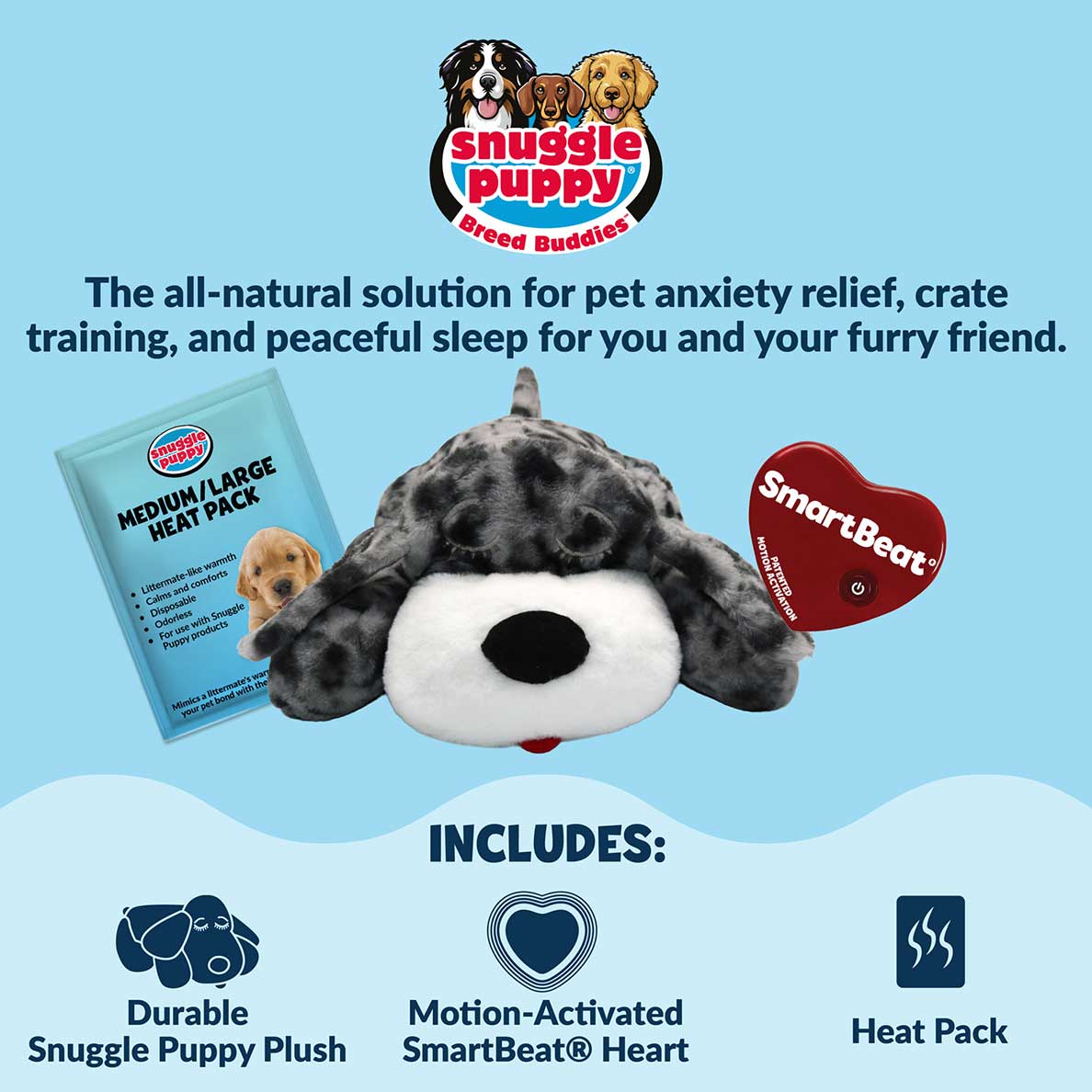 Snuggle Puppy® Great Dane - Large Breed Heartbeat Toy