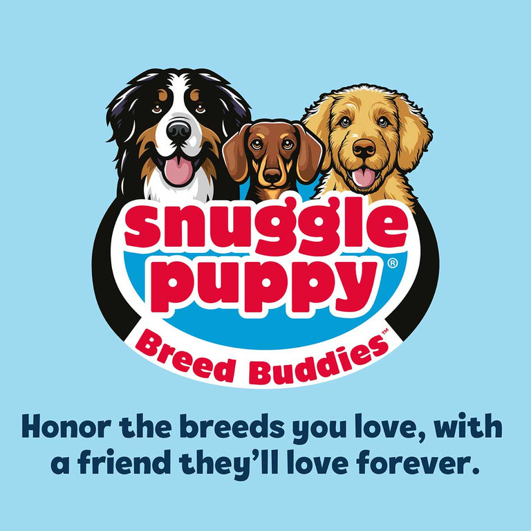 Video thumbnail of Snuggle Puppy Breed Buddies logo with three cartoon dogs on a blue background.