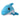 Tiny blue dolphin plush dog toy