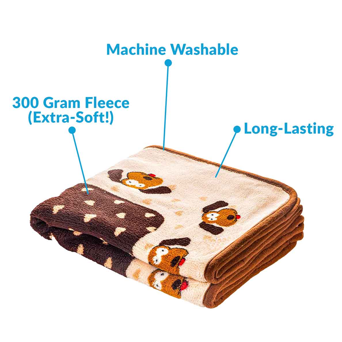 Snuggle Puppy Extra-Soft Long-Lasting Snuggle Blanket For Pets