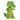 Green and yellow standing crocodile plush dog toy