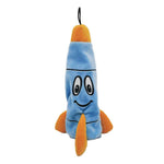 Rocket shaped Tender-Tuffs water bottle crinkle dog toy