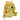Yellow hedgehog small and soft dog toy