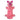 Pink pig bottle shaped plush dog toy with little arms and legs poking out the sides